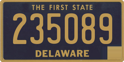 DE license plate 235089