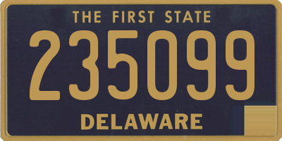 DE license plate 235099