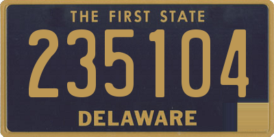 DE license plate 235104