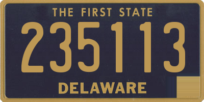 DE license plate 235113