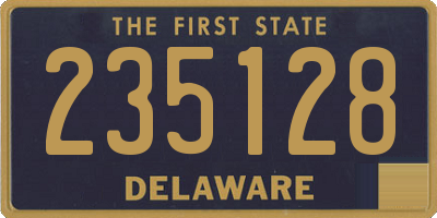 DE license plate 235128