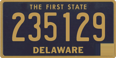 DE license plate 235129