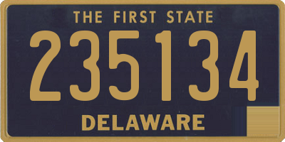 DE license plate 235134