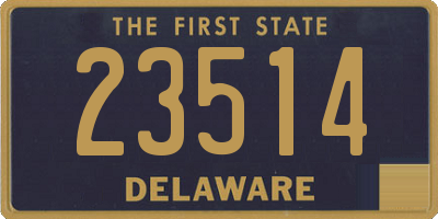 DE license plate 23514