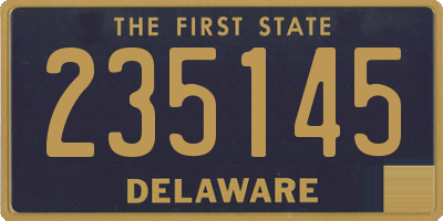 DE license plate 235145