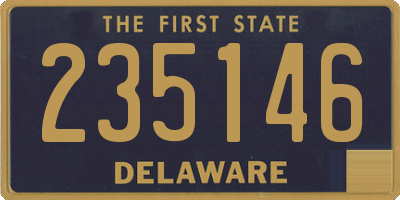 DE license plate 235146