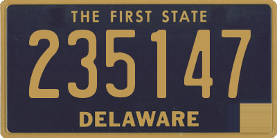 DE license plate 235147