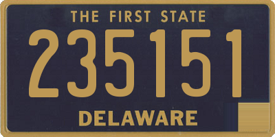 DE license plate 235151