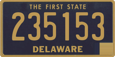 DE license plate 235153