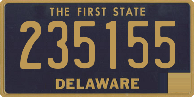 DE license plate 235155