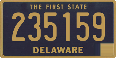 DE license plate 235159