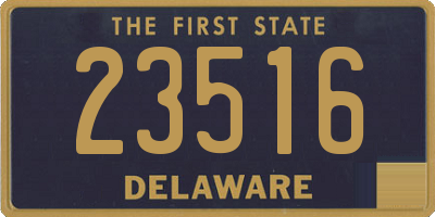 DE license plate 23516