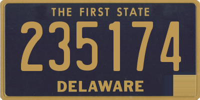 DE license plate 235174