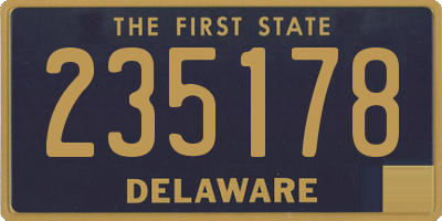 DE license plate 235178