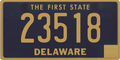 DE license plate 23518