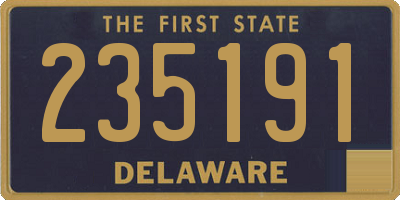 DE license plate 235191