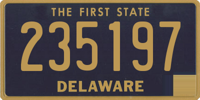 DE license plate 235197