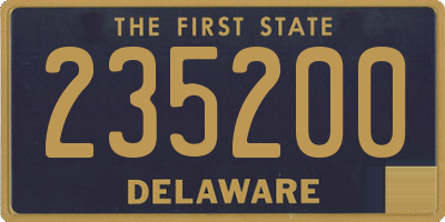 DE license plate 235200