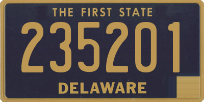 DE license plate 235201