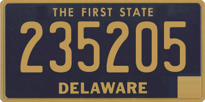 DE license plate 235205