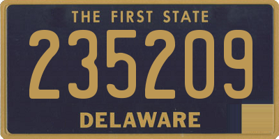 DE license plate 235209