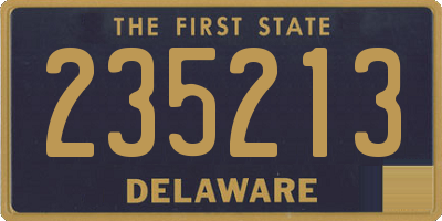 DE license plate 235213