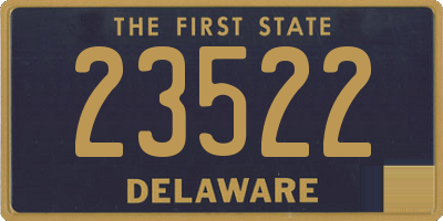 DE license plate 23522