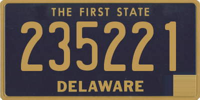 DE license plate 235221