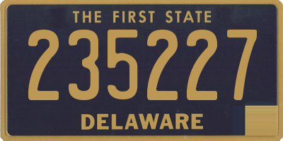 DE license plate 235227