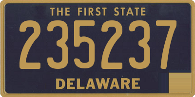 DE license plate 235237
