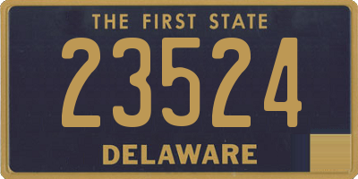 DE license plate 23524