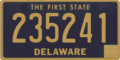 DE license plate 235241