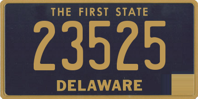 DE license plate 23525