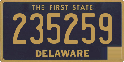 DE license plate 235259