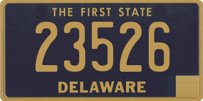 DE license plate 23526