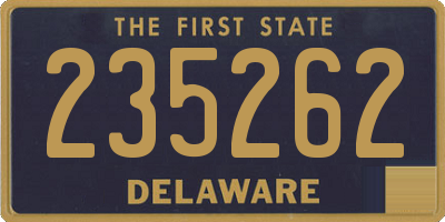 DE license plate 235262