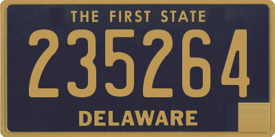DE license plate 235264
