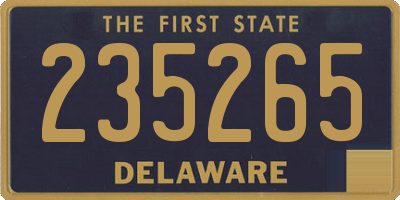 DE license plate 235265
