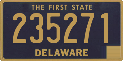 DE license plate 235271