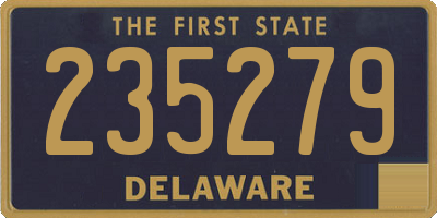 DE license plate 235279