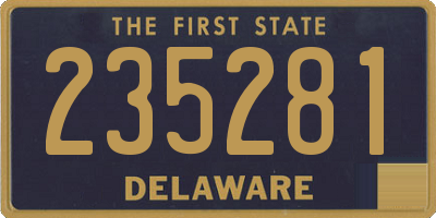 DE license plate 235281