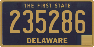 DE license plate 235286