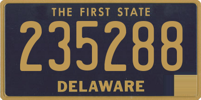 DE license plate 235288