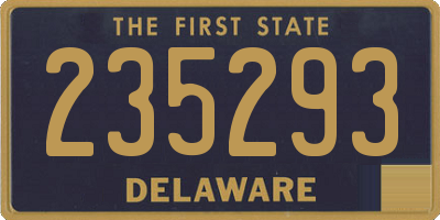 DE license plate 235293