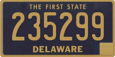 DE license plate 235299