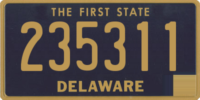 DE license plate 235311