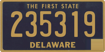 DE license plate 235319