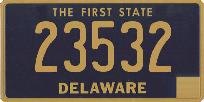 DE license plate 23532