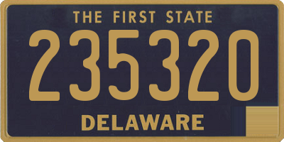 DE license plate 235320