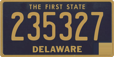 DE license plate 235327